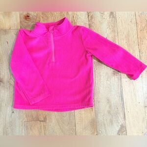 Jumping Beans Pink Fleece Hoodie Half-Zip -2T